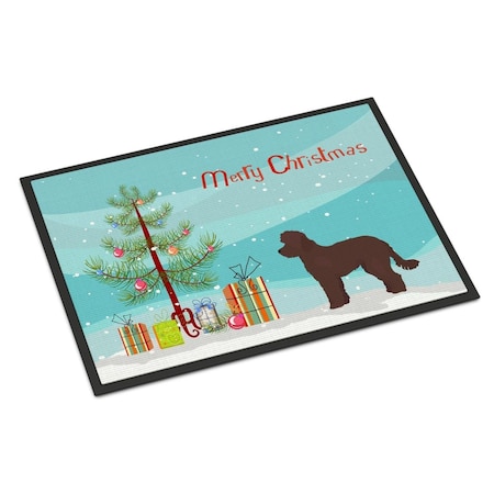 Carolines Treasures 18 x 27 in. Whoodle No.1 Christmas Tree Indoor or Outdoor Mat CK3880MAT
